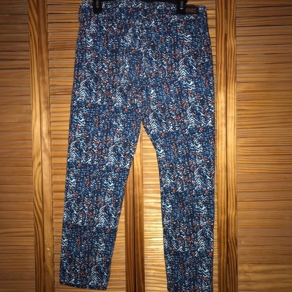 Levi’s Mid Rise‎ Skinny Jeans Blue and Orange Pattern Size 10 - Picture 3 of 8